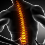Services-Back-Pain Illustration of spine with glowing highlights